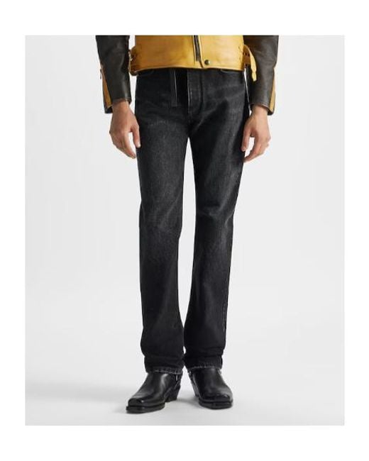 Fendi Black Long Jeans for men