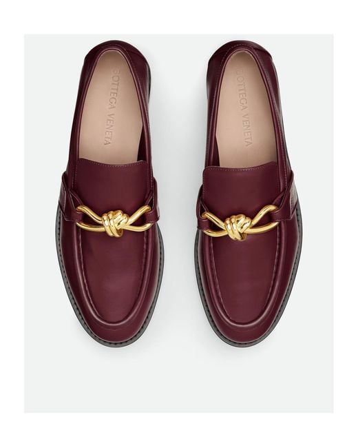 Bottega Veneta Purple Astaire Slip-On Loafers