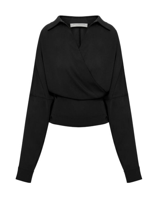 Philosophy Di Lorenzo Serafini Black Blouse