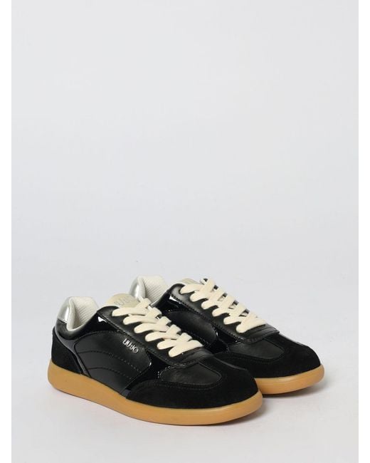 Liu Jo Black Leather Sneakers