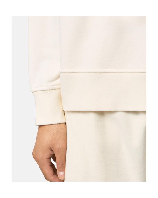 Stone Island White Oversized-Fit Raglan Crewneck Sweatshirt for men