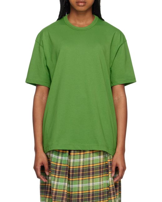 Comme des Garçons Green Logo Short-Sleeved T-Shirt for men