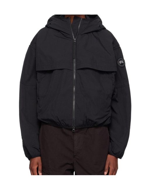 Canada Goose Black Sinclair Wind Hooded Jacket