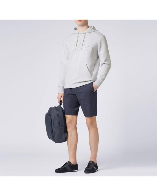 Boss Gray Embroidered Logo Sweater for men