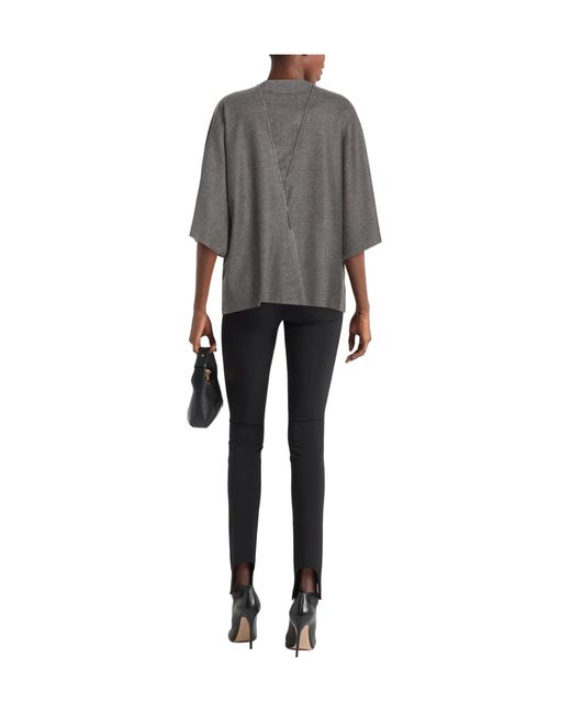 MM6 by Maison Margiela Gray Solid Color Tops