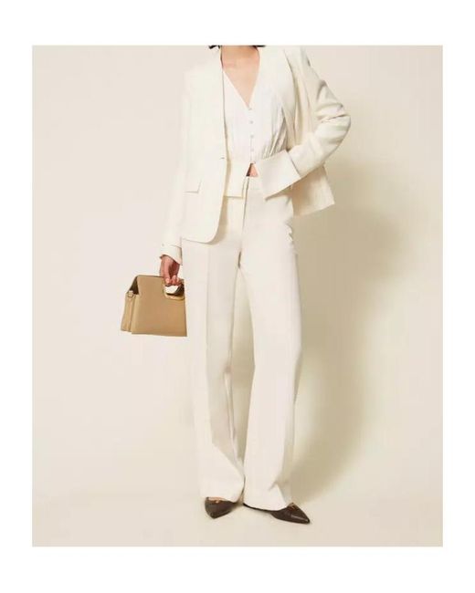 Twinset Natural Logo Blazer