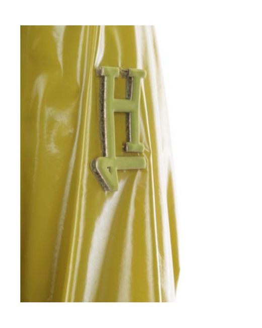 Herno Yellow High-Shine Drawstring Jacket