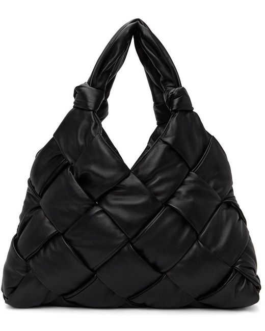 Bottega Veneta Black Padded Intrecciato Tote Bag