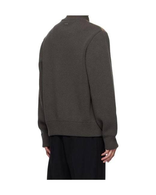Ferragamo Brown Zip-Up Bomber Jacket for men