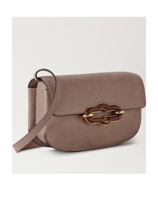 Mulberry Brown Flap-Top Cross Body Bag