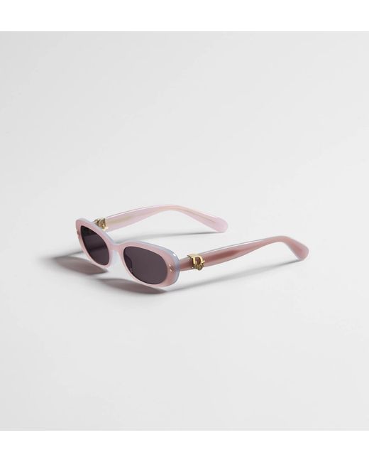 Dior White Full Frame Sunglasses