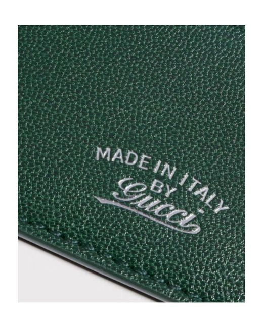 Gucci Green Lira Card Case for men
