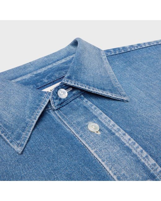 Céline Blue Denim Cotton Shirt