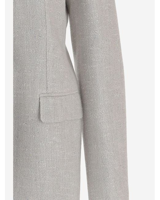 Tagliatore Gray Single-Breasted Tailored Jacket