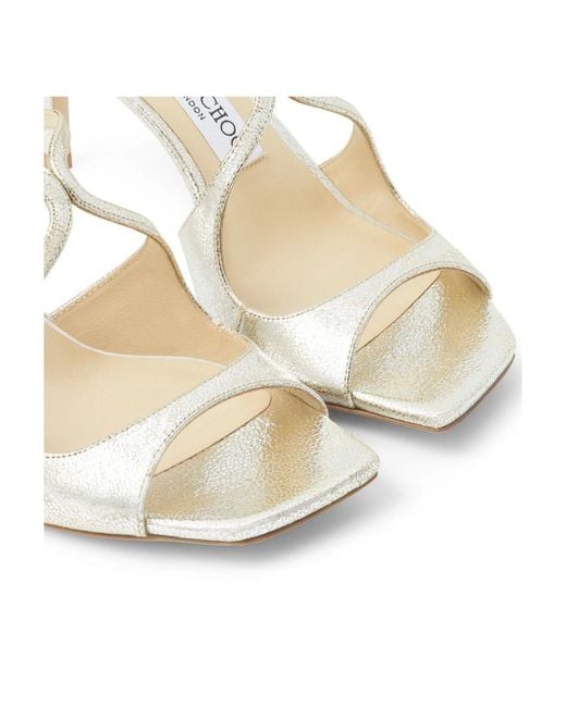 Jimmy Choo White Anise 75Mm Mules