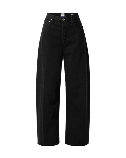 Citizens of Humanity Black Ayla Baggy Mid-Rise Jeans