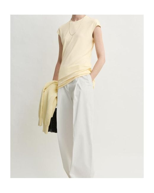 Totême Natural Cap-Sleeve Top