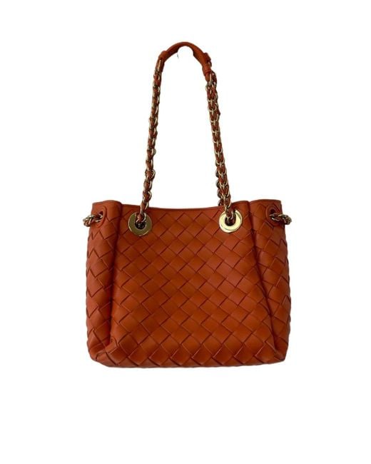 Bottega Veneta Brown Woven Shoulder Bag