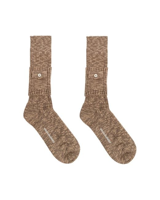 DSquared² Brown Logo Socks for men