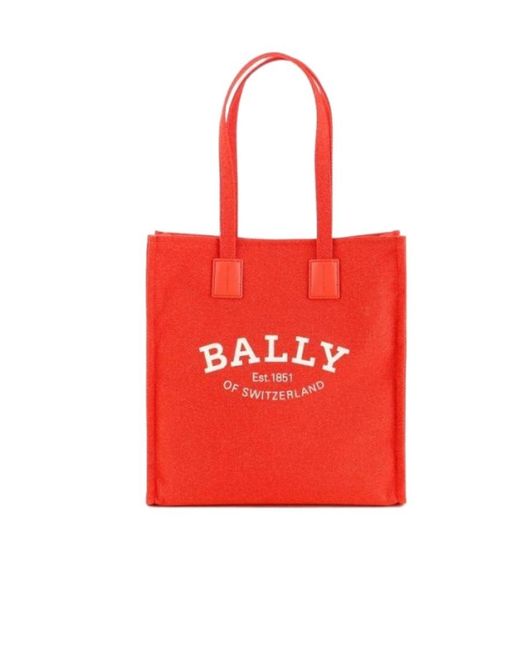 Bally Red Logo Handbag