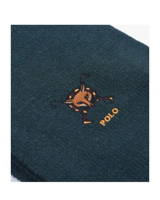 Polo Ralph Lauren Blue Knitted Scarf