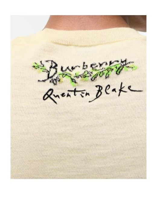 Burberry Metallic Wool Silk Brave Little Tree Sweater for men