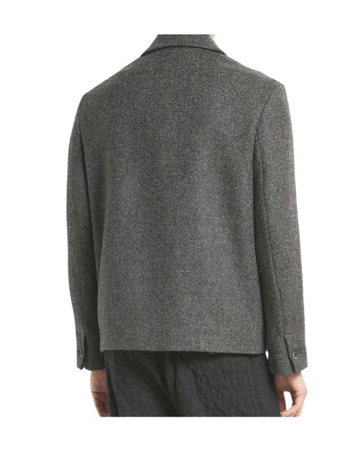 Barena Gray Long-Sleeve Casual Jacket for men
