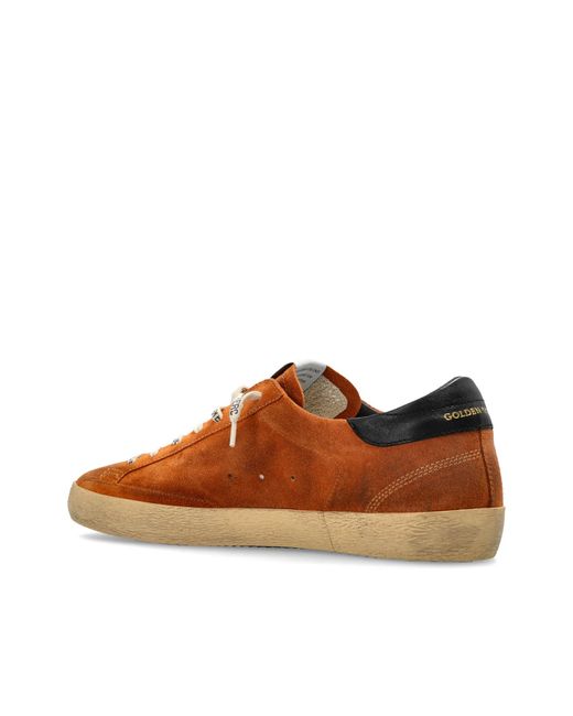 Golden Goose Deluxe Brand Brown Super Star Low-Top Sneakers for men