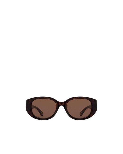 Chloé Brown Chloé Eyewear Oval-Frame Sunglasses
