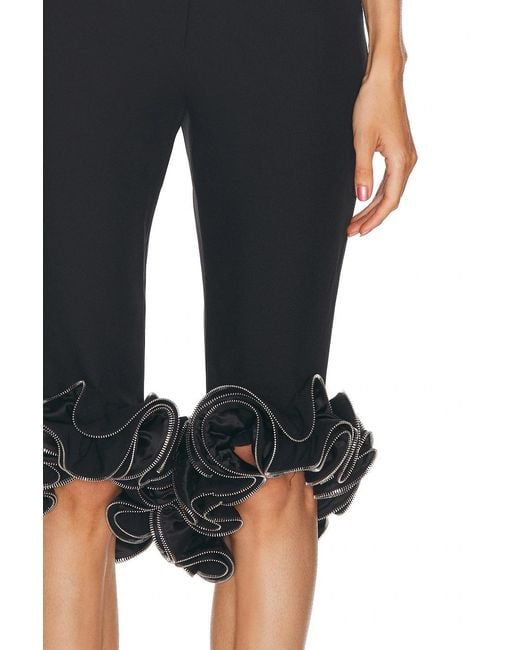 Coperni Black Ruffled Casual Pants