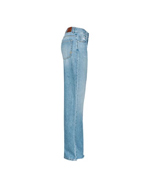 Pinko Blue Wanda Wide-Leg Jeans