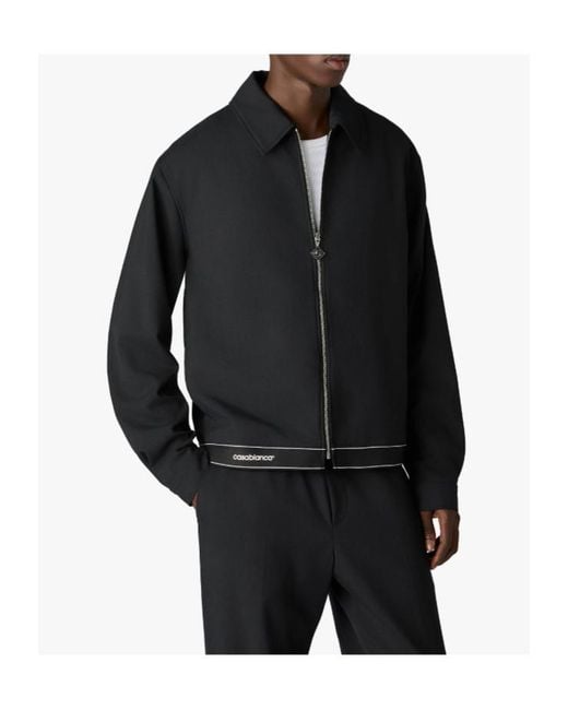 Casablanca Black Tailored Sports Jacket for men