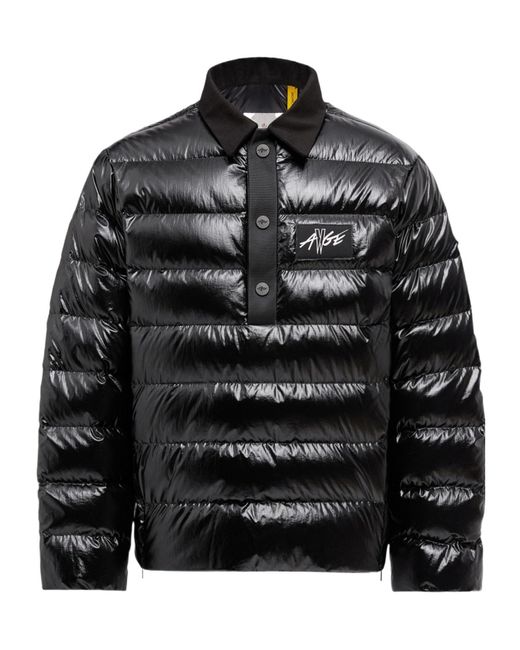 Moncler Black Long-Sleeved Down Jacket for men
