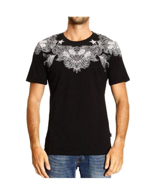 Just Cavalli Black Printed T-Shirt for men