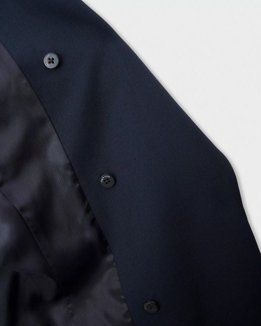 Rag & Bone Blue Long-Sleeved Suit Jacket