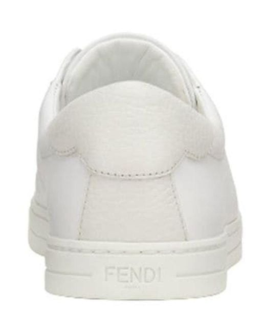 Fendi White Zucca Rib Spliced Strapless Shoes