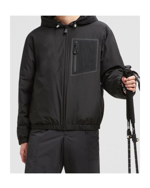 Moncler Black Bergun Reversible Short Down Jacket for men