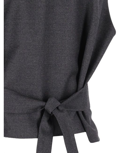 Barena Black Button-Front Vest