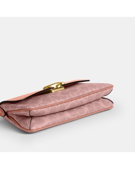 COACH Pink Jet 25 Flap Shoulder Bag