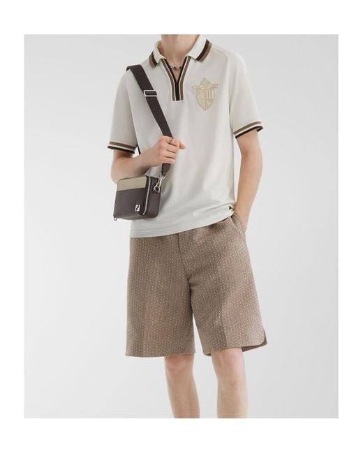 Fendi White Polo Shirt for men
