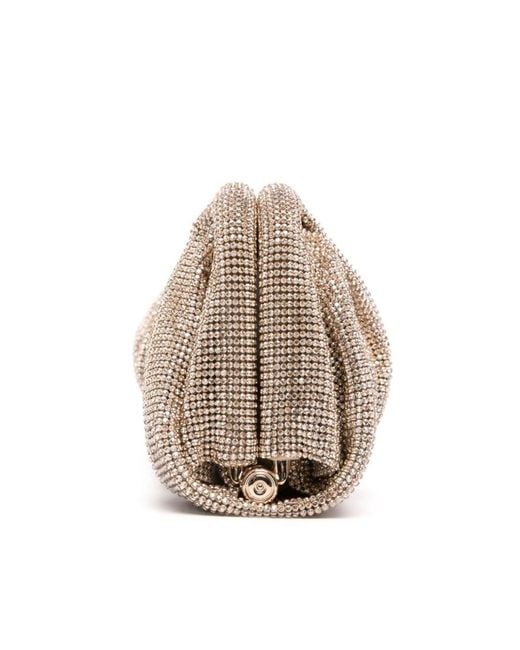 Benedetta Bruzziches Gray Crystal Jewelry Clutch
