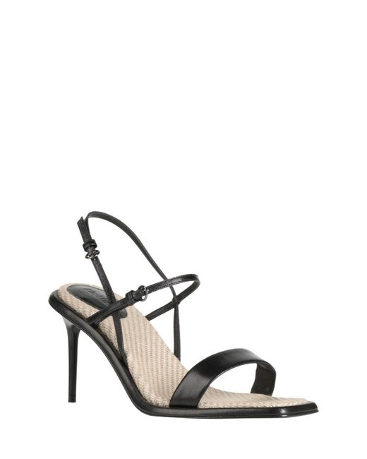 Max Mara Metallic Leather Sandals