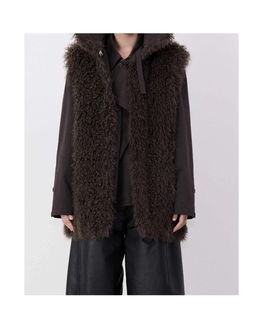 Lemaire Black Single Breasted Coats