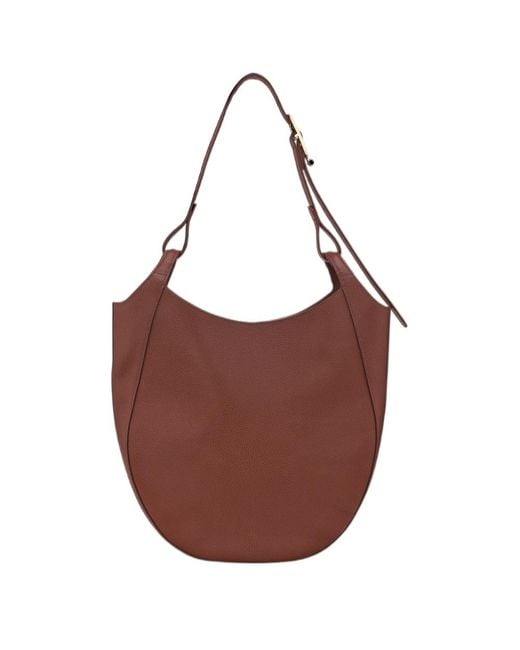 Longchamp Brown Le Foulonné Hobo Bag