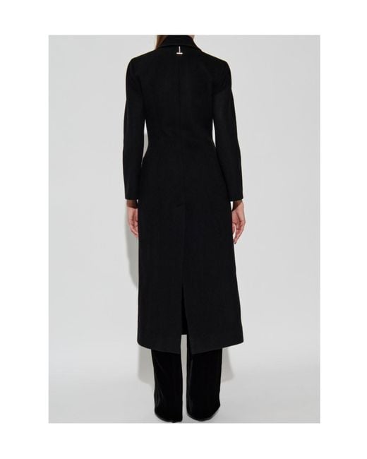 McQueen Black Single Vent Long Coat