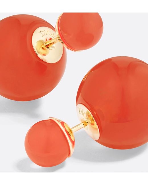 Dior Red Iviera Tribales Earrings