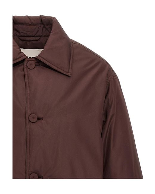 Jil Sander Brown Down Blouson 08 Padded Jacket for men