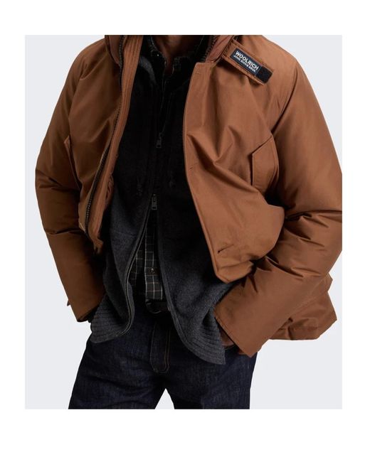 Woolrich Brown Arctic Hooded Parka for men