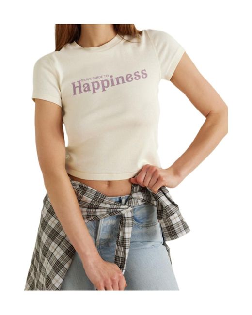 Re/done White X Pamela Anderson Short-Sleeve T-Shirt