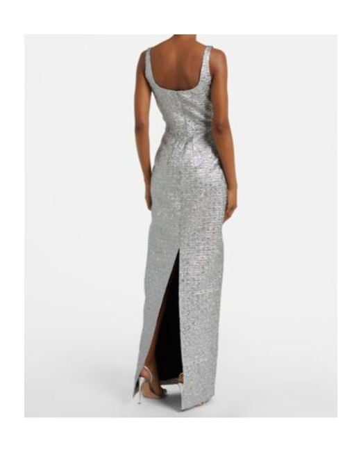 Emilia Wickstead Gray Sleeveless Long Dress